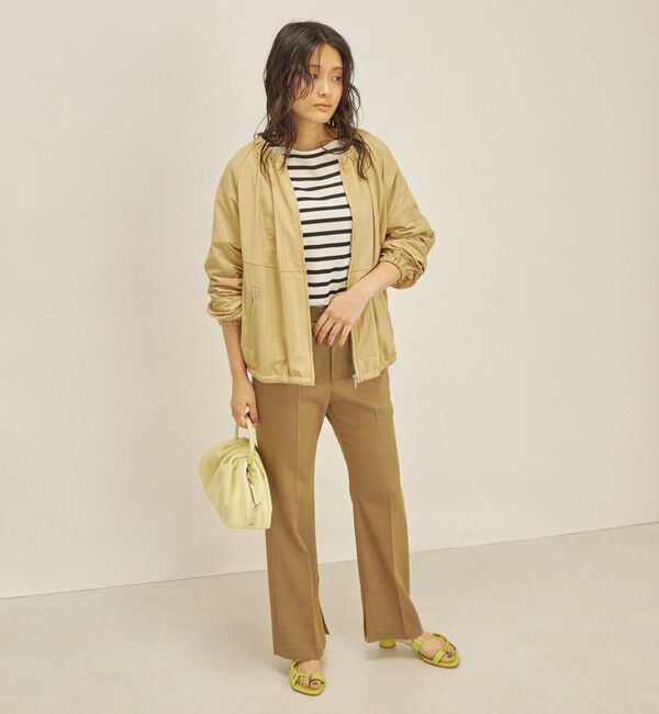 SHIPS for women「〈手洗い可能/撥水加工〉ナイロン ギャザー ショート ブルゾン ◇」|ブルゾン・スタジャン|