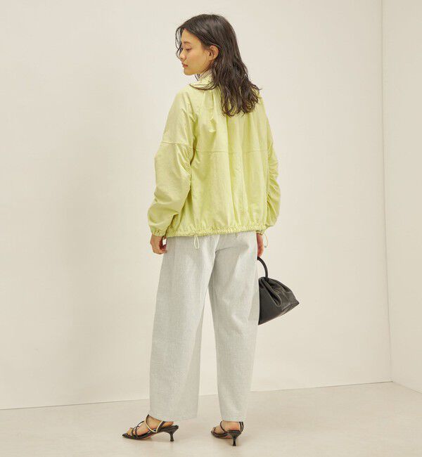 SHIPS for women「〈手洗い可能/撥水加工〉ナイロン ギャザー ショート ブルゾン ◇」|ブルゾン・スタジャン|