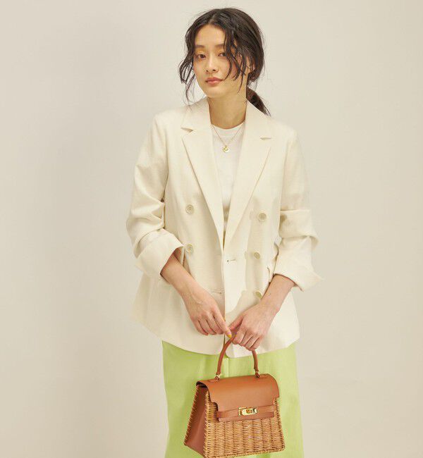 SHIPS for women「コットン リネン オックス ダブル ジャケット」|その他|