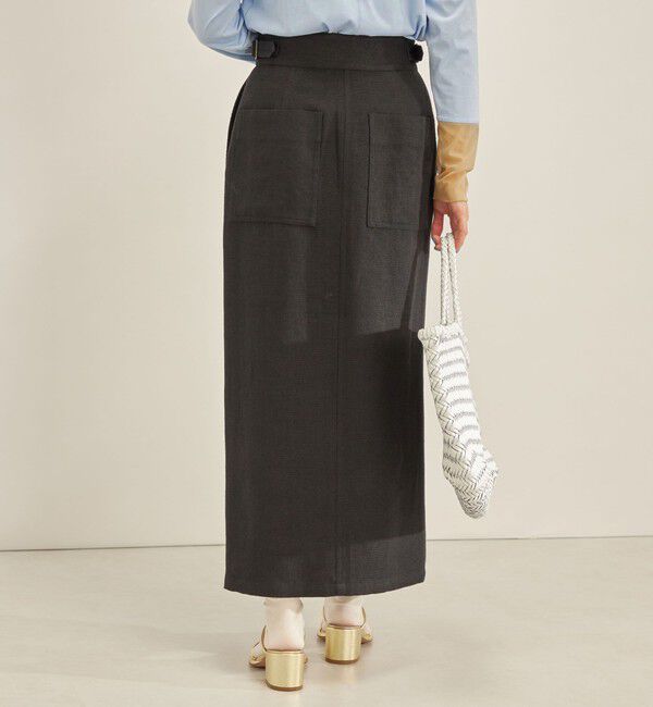 SHIPS for women「MANTECO 麻混 タイト ロング スカート◇」|スカート|
