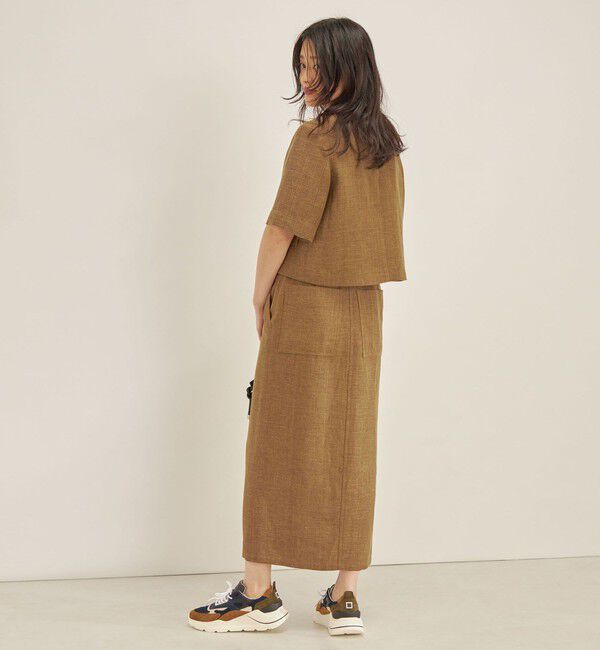 SHIPS for women「MANTECO 麻混 タイト ロング スカート◇」|スカート|