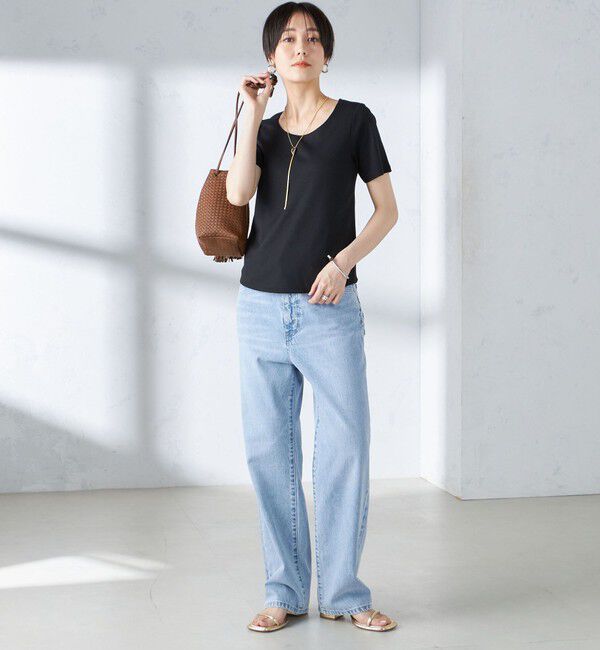 SHIPS for women「〈手洗い可能〉綿 SORONA クルーネック TEE◇」|Tシャツ・カットソー|