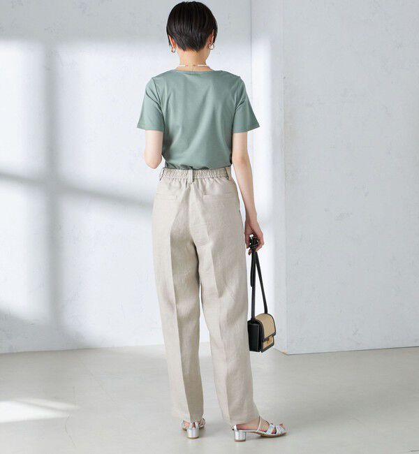 SHIPS for women「〈手洗い可能〉綿 SORONA クルーネック TEE◇」|Tシャツ・カットソー|