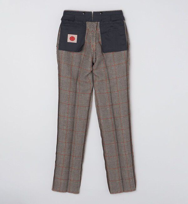 SHIPS「SHIPS: ラグジュアリー グレンチェック ツープリーツ パンツ」|チノ|