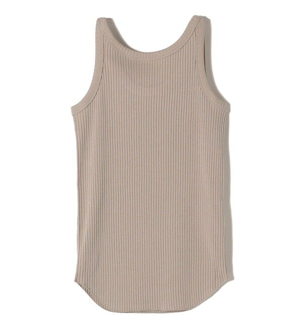SHIPS for women「SHIPS Primary Navy Label:丸胴 テレコ タンクトップ」|タンクトップ|ライトグレー