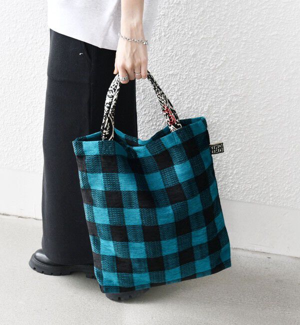 SHIPS any「【SHIPS any別注】BINDU: デザイン ジャカード トートバッグ」|トートバッグ|