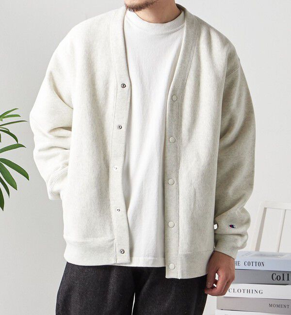 SHIPS any「【Begin11月号 BB10 掲載】【SHIPS any別注】Champion: リバースウィーブ Vネック カーディガン◇」|カーディガン|