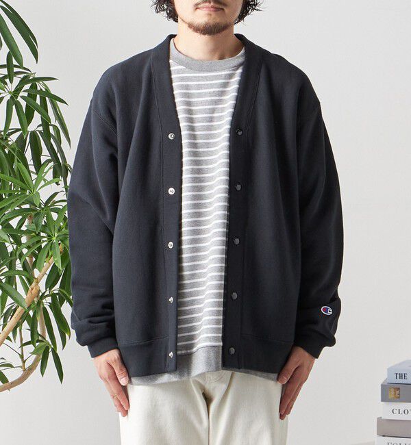 SHIPS any「【Begin11月号 BB10 掲載】【SHIPS any別注】Champion: リバースウィーブ Vネック カーディガン◇」|カーディガン|
