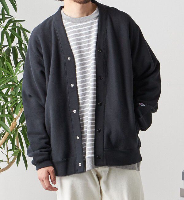 SHIPS any「【Begin11月号 BB10 掲載】【SHIPS any別注】Champion: リバースウィーブ Vネック カーディガン◇」|カーディガン|