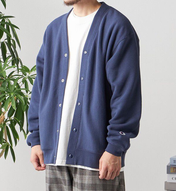 SHIPS any「【Begin11月号 BB10 掲載】【SHIPS any別注】Champion: リバースウィーブ Vネック カーディガン◇」|カーディガン|