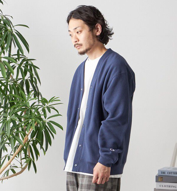 SHIPS any「【Begin11月号 BB10 掲載】【SHIPS any別注】Champion: リバースウィーブ Vネック カーディガン◇」|カーディガン|