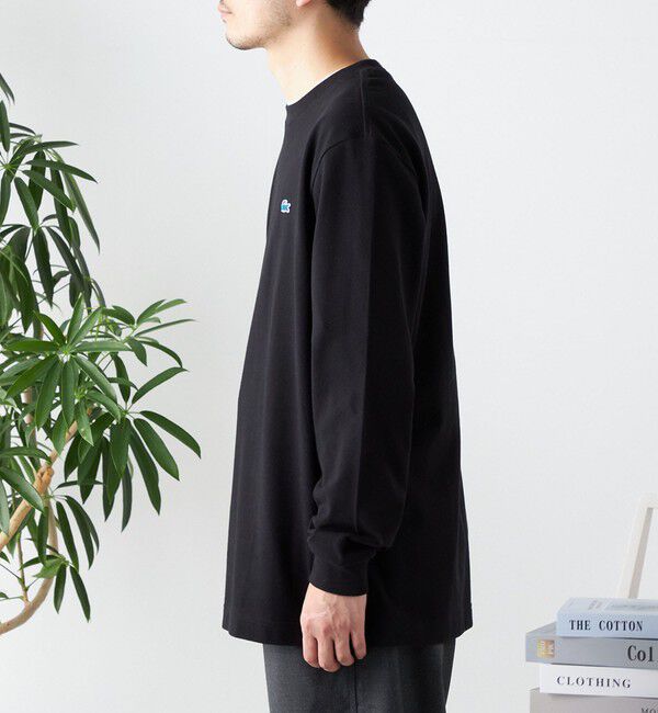 SHIPS any「【SHIPS any別注】LACOSTE: ワンポイント ピケ クルーネック Tシャツ (ロンT)◇」|Tシャツ・カットソー|