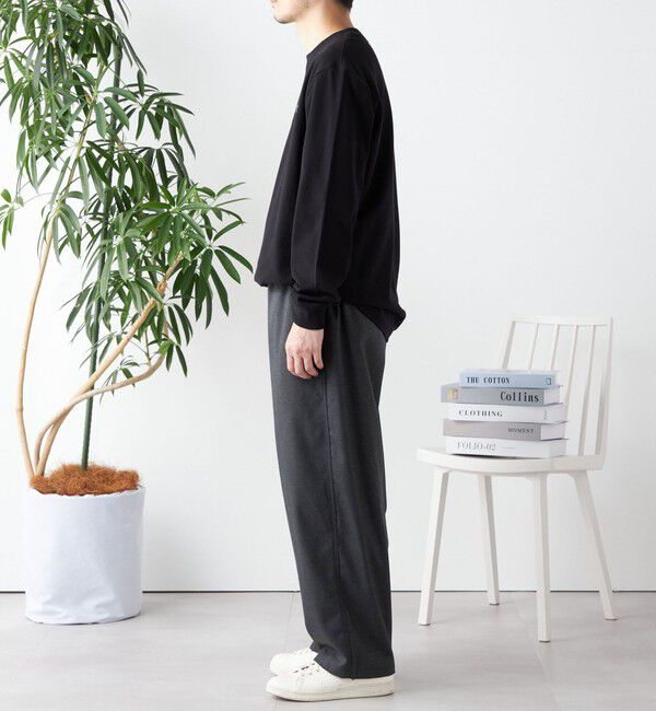 SHIPS any「【SHIPS any別注】LACOSTE: ワンポイント ピケ クルーネック Tシャツ (ロンT)◇」|Tシャツ・カットソー|