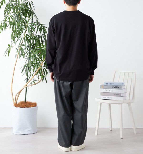 SHIPS any「【SHIPS any別注】LACOSTE: ワンポイント ピケ クルーネック Tシャツ (ロンT)◇」|Tシャツ・カットソー|