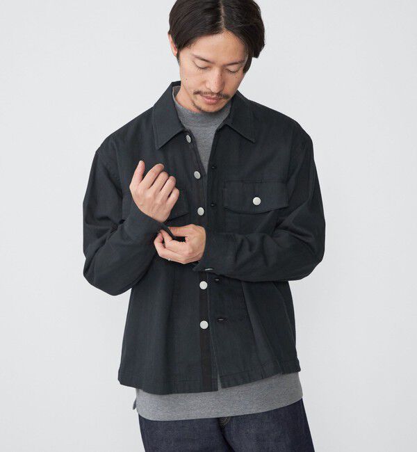 SHIPS「SHIPS: ミリタリー カバー シャツ ジャケット」|ミリタリージャケット|