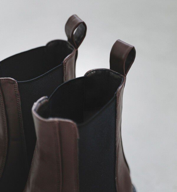 quaranciel「quaranciel: トラック ソール サイドゴア ブーツ」|ショートブーツ|