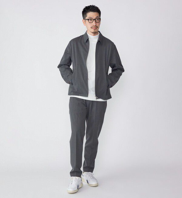 SHIPS「SHIPS: 〈セットアップ対応〉スーパー140 リラックス ジップアップ ブルゾン」|ブルゾン・スタジャン|