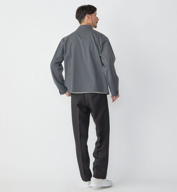 SHIPS「SHIPS: 〈セットアップ対応〉スーパー140 リラックス ジップアップ ブルゾン」|ブルゾン・スタジャン|