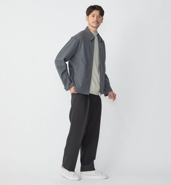 SHIPS「SHIPS: 〈セットアップ対応〉スーパー140 リラックス ジップアップ ブルゾン」|ブルゾン・スタジャン|