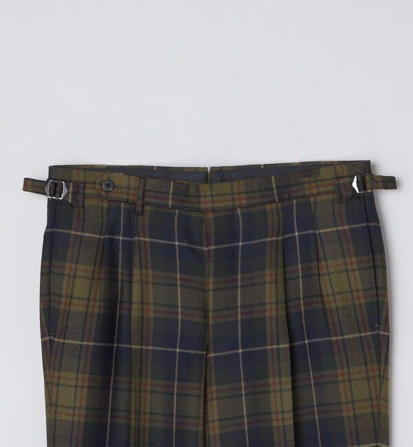 SHIPS「SHIPS: ラグジュアリー  タータンチェック スラックス パンツ」|スラックス|