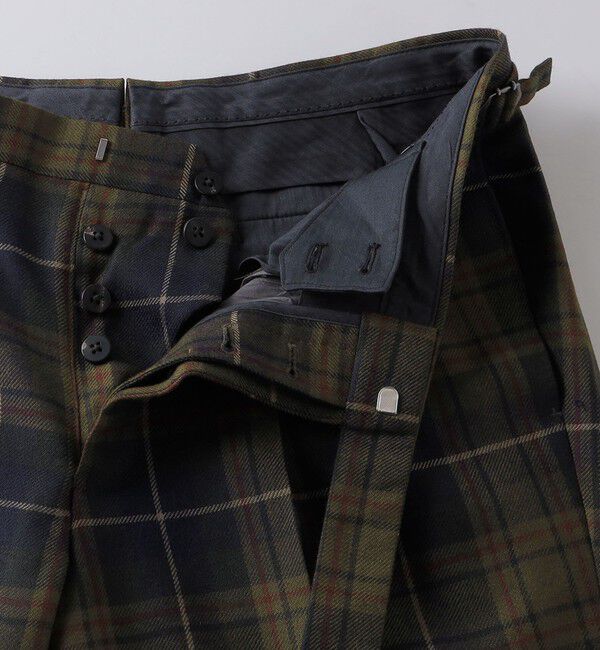 SHIPS「SHIPS: ラグジュアリー  タータンチェック スラックス パンツ」|スラックス|