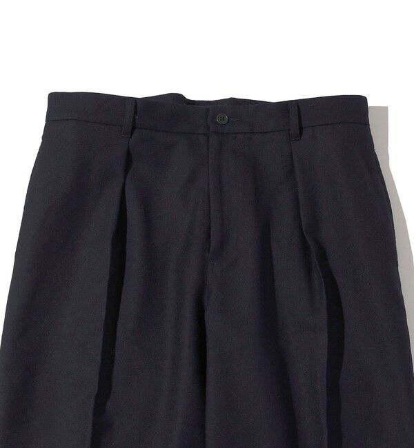 SHIPS「Southwick Gate Label: ウール 1プリーツ パンツ」|チノ|