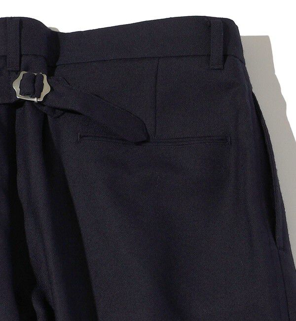 SHIPS「Southwick Gate Label: ウール 1プリーツ パンツ」|チノ|