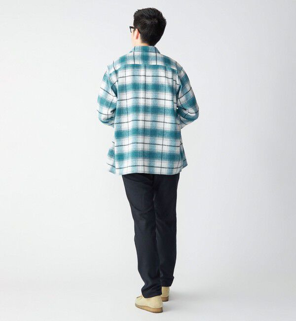 SHIPS「SHIPS :イタリーヤーン チェック シャギー シャツ アウター」|シャツ・ブラウス|