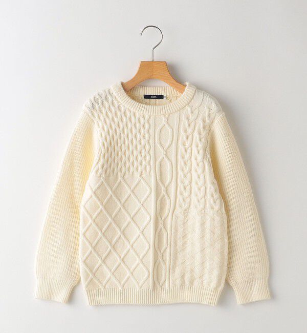 SHIPS KIDS「SHIPS KIDS:100～130cm /〈手洗い可能〉ケーブル ニット」|ニット・セーター|