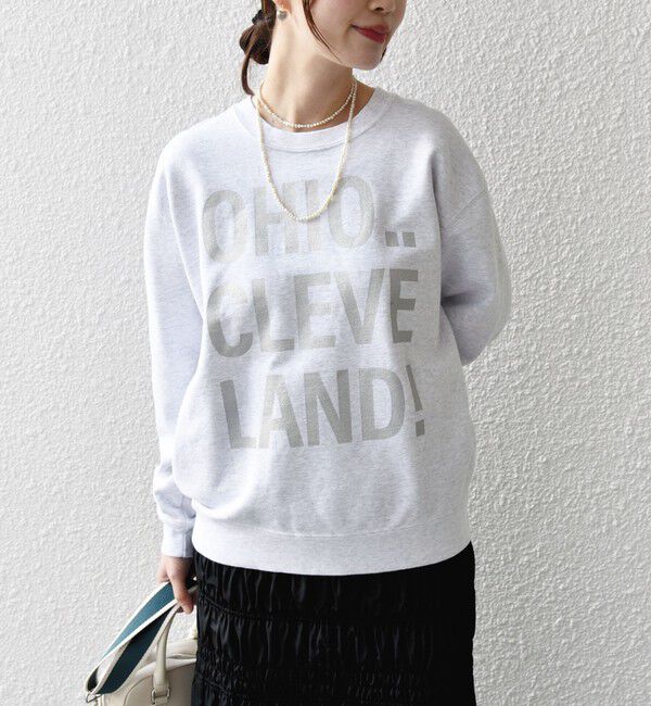 SHIPS for women「【SHIPS別注】Odub:〈手洗い可能〉メタリック ロゴ スウェット 24SS ◇」|スウェット・ジャージ|