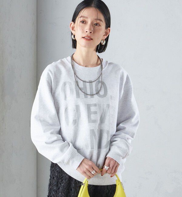 SHIPS for women「【SHIPS別注】Odub:〈手洗い可能〉メタリック ロゴ スウェット 24SS ◇」|スウェット・ジャージ|