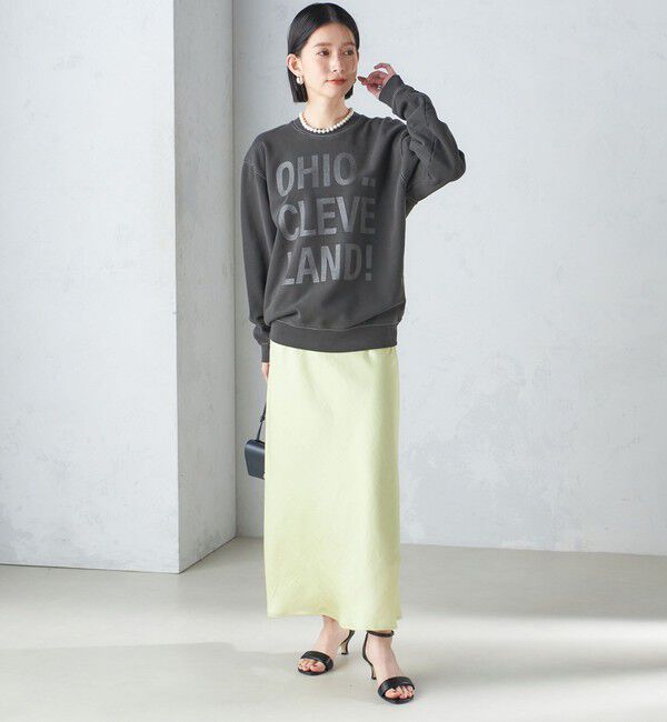 SHIPS for women「【SHIPS別注】Odub:〈手洗い可能〉メタリック ロゴ スウェット 24SS ◇」|スウェット・ジャージ|