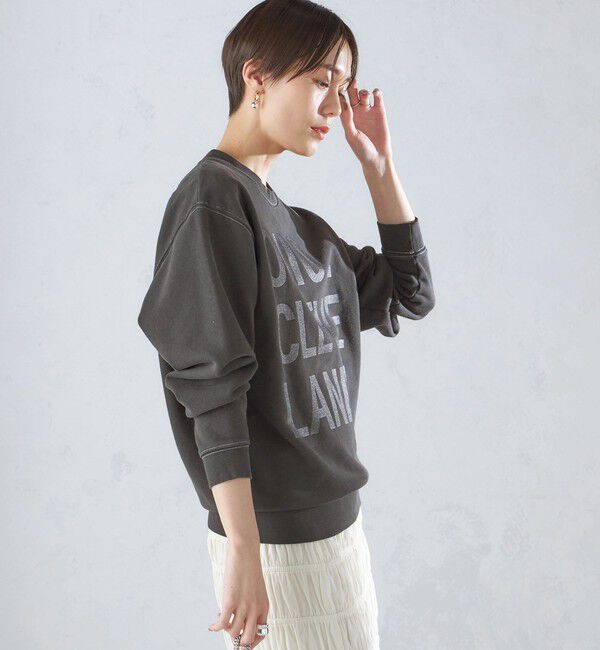 SHIPS for women「【SHIPS別注】Odub:〈手洗い可能〉メタリック ロゴ スウェット 24SS ◇」|スウェット・ジャージ|
