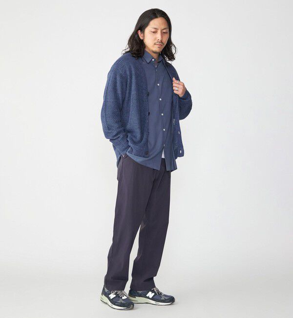 SHIPS「SHIPS: 9GG サンフェード リネン Vネック カーディガン」|カーディガン|