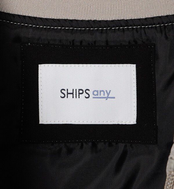 SHIPS any「SHIPS any: カルゼ 中綿 リブ ブルゾン」|ブルゾン・スタジャン|