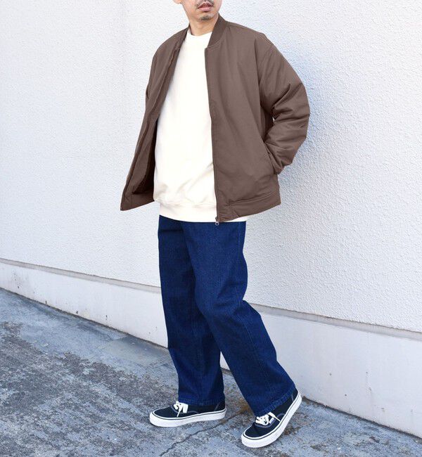 SHIPS any「SHIPS any: カルゼ 中綿 リブ ブルゾン」|ブルゾン・スタジャン|