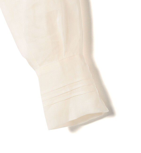 SHIPS for women「*〈手洗い可能〉ペーパー リネン フリル 羽織 ブラウス」|シャツ・ブラウス|