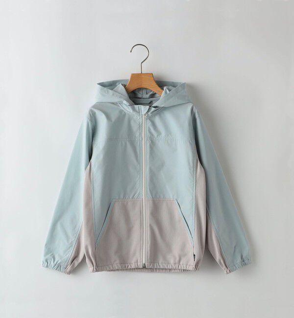 SHIPS KIDS「SHIPS KIDS:80～90cm /〈虫除け（インセクトシールド）/UVカット〉パーカー」|アウトドア|ライトグリーン