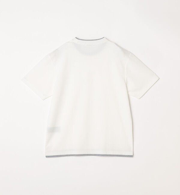 SHIPS any「【WEB限定】SHIPS any: ジャカード フェイクレイヤード ポケット Tシャツ◇」|Tシャツ・カットソー|