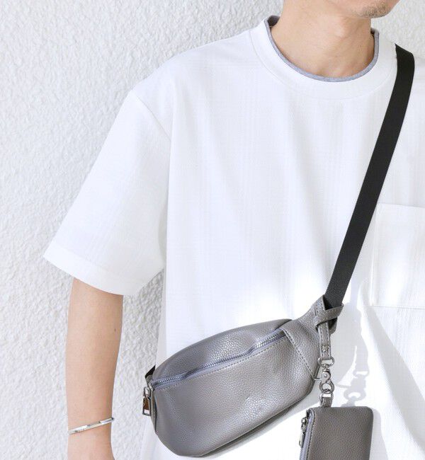 SHIPS any「【WEB限定】SHIPS any: ジャカード フェイクレイヤード ポケット Tシャツ◇」|Tシャツ・カットソー|