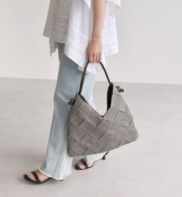 quaranciel「quaranciel: ワンハンドル Vカット メッシュ バッグ（A4対応）」|トートバッグ|