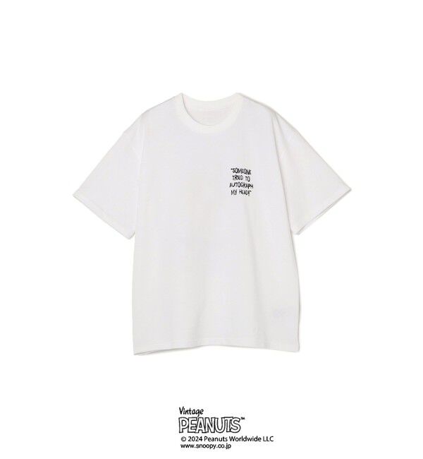 SHIPS any「SHIPS any: SNOOPY コラボ カルチャー グラフィック バック プリント Tシャツ◇」|Tシャツ・カットソー|