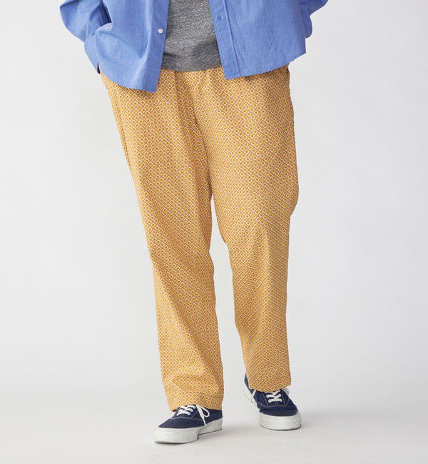 SHIPS「SHIPS: タイプライター プリント イージー パンツ」|その他|イエロー系