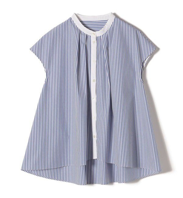 SHIPS for women「〈手洗い可能〉裾 フレア フレンチ スリーブ ブラウス」|シャツ・ブラウス|