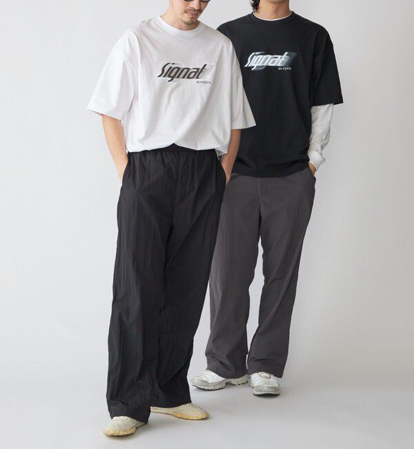 SHIPS「SHIPS:〈遮熱/UVカット/吸水速乾/接触冷感〉SHELTECH(R) ロゴ Tシャツ」|Tシャツ・カットソー|