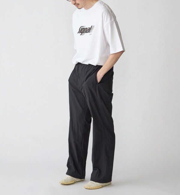 SHIPS「SHIPS:〈遮熱/UVカット/吸水速乾/接触冷感〉SHELTECH(R) ロゴ Tシャツ」|Tシャツ・カットソー|