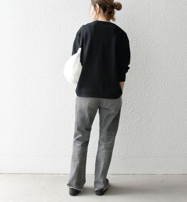 SHIPS any「SHIPS any:〈手洗い可能〉スウェットライク ニット プルオーバー」|ニット・セーター|