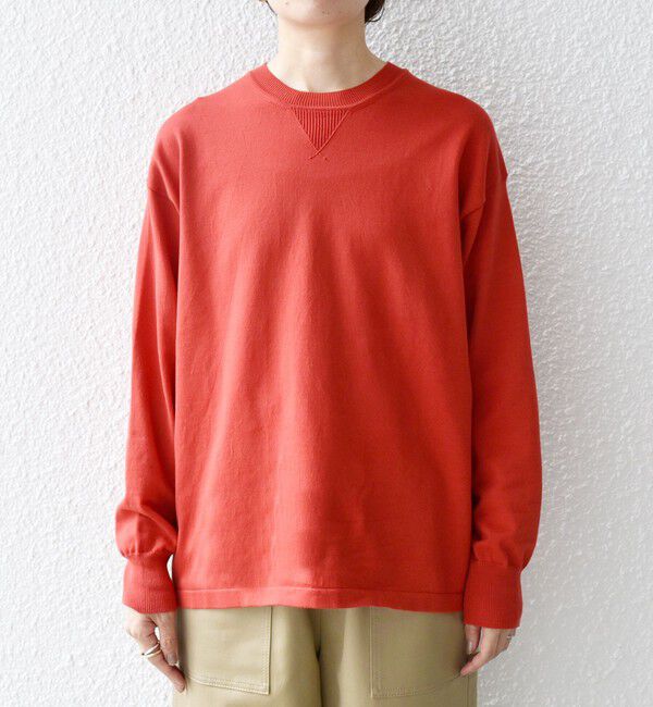 SHIPS any「SHIPS any:〈手洗い可能〉スウェットライク ニット プルオーバー」|ニット・セーター|