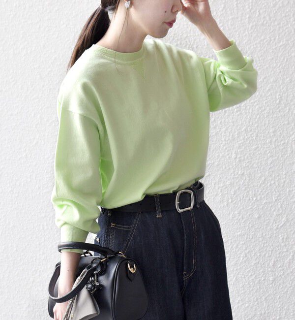 SHIPS any「SHIPS any:〈手洗い可能〉スウェットライク ニット プルオーバー」|ニット・セーター|