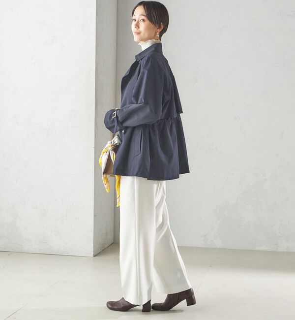 SHIPS for women「〈手洗い可能〉シャーク ツイード タック パンツ」|その他|